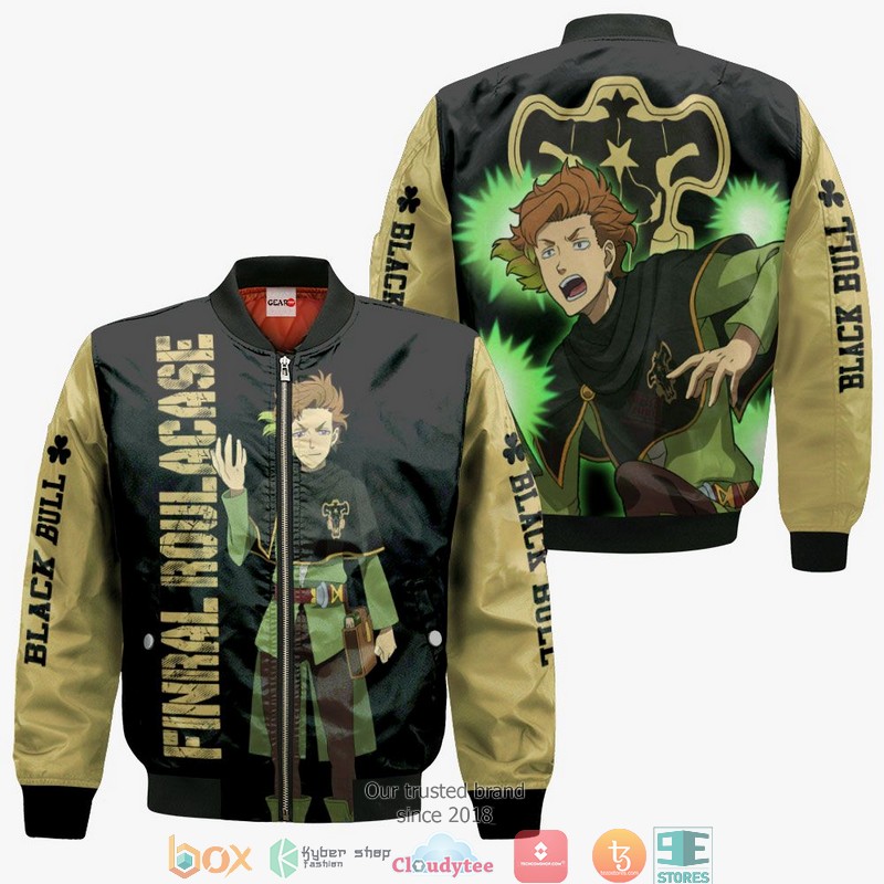 Black Bull Finral Roulacase Black Clover Anime 3d Hoodie, Bomber jacket 4 Black Bull Finral Roulacase Black Clover Anime 3d Hoodie Bomber jacket 1 2 3