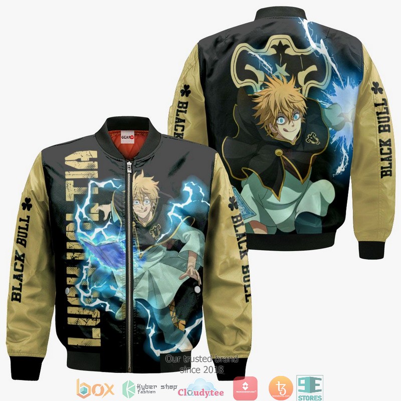 Black Bull Luck Voltia Black Clover Anime 3d Hoodie Bomber jacket 1 2 3