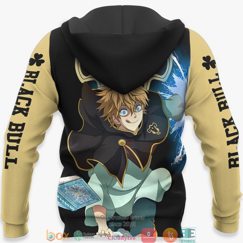 Black Bull Luck Voltia Black Clover Anime 3d Hoodie Bomber jacket 1 2 3 4