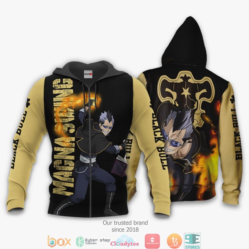Black Bull Magna Swing Black Clover Anime 3d Hoodie Bomber jacket