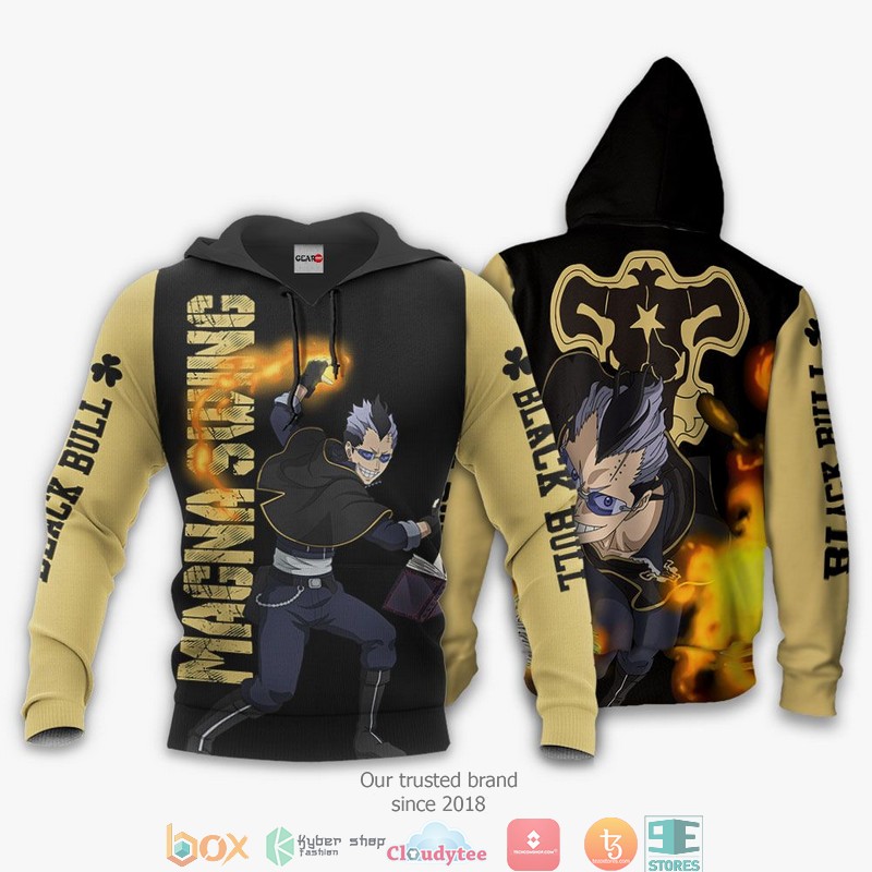 Black Bull Magna Swing Black Clover Anime 3d Hoodie Bomber jacket 1 2