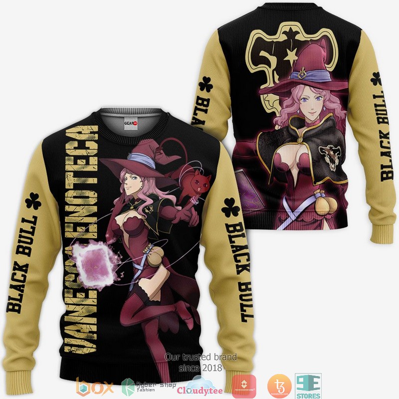 Black Bull Vanessa Black Clover Anime 3d Hoodie, Bomber jacket 2 Black Bull Vanessa Black Clover Anime 3d Hoodie Bomber jacket 1
