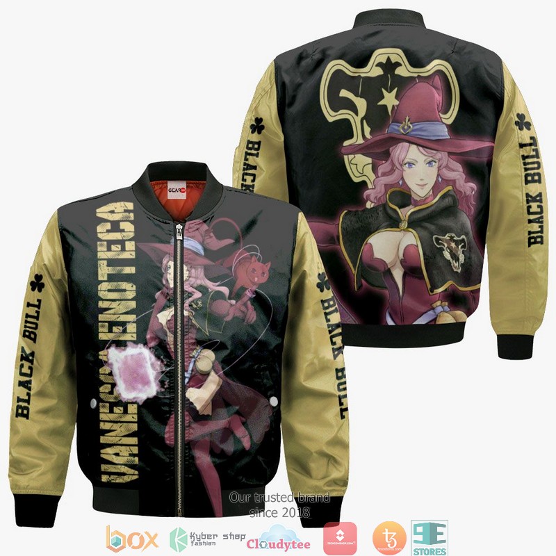 Black Bull Vanessa Black Clover Anime 3d Hoodie, Bomber jacket 4 Black Bull Vanessa Black Clover Anime 3d Hoodie Bomber jacket 1 2 3