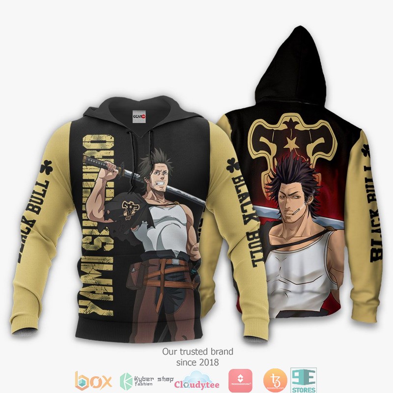 Black Bull Yami Sukehiro Black Clover Anime 3d Hoodie Bomber jacket 1 2