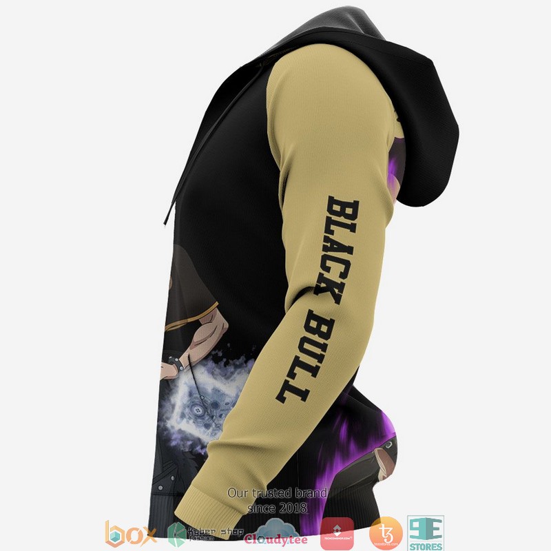 Black Bull Zora Ideale Black Clover Anime 3d Hoodie Bomber jacket 1 2 3 4 5