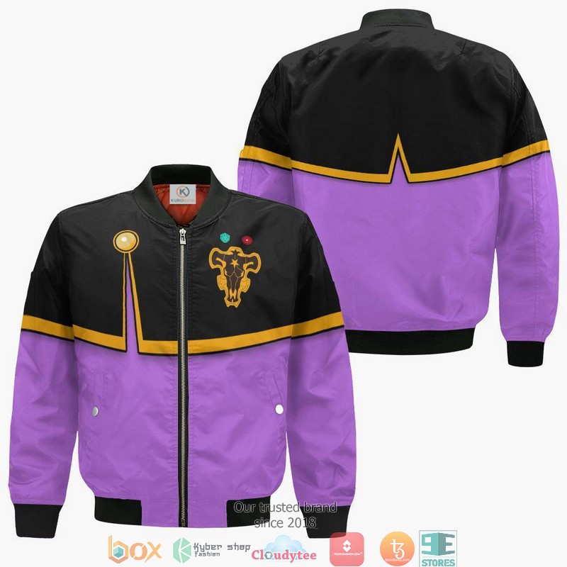 Black Clover Gauche Adlai Anime 3D Bomber jacket