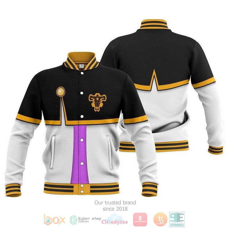 BEST Black Clover Noelle Silva Cosplay Costume 3D Printed Varsity Jacket 3 Black Clover Noelle Silva Anime Cosplay Costume Baseball Jacket