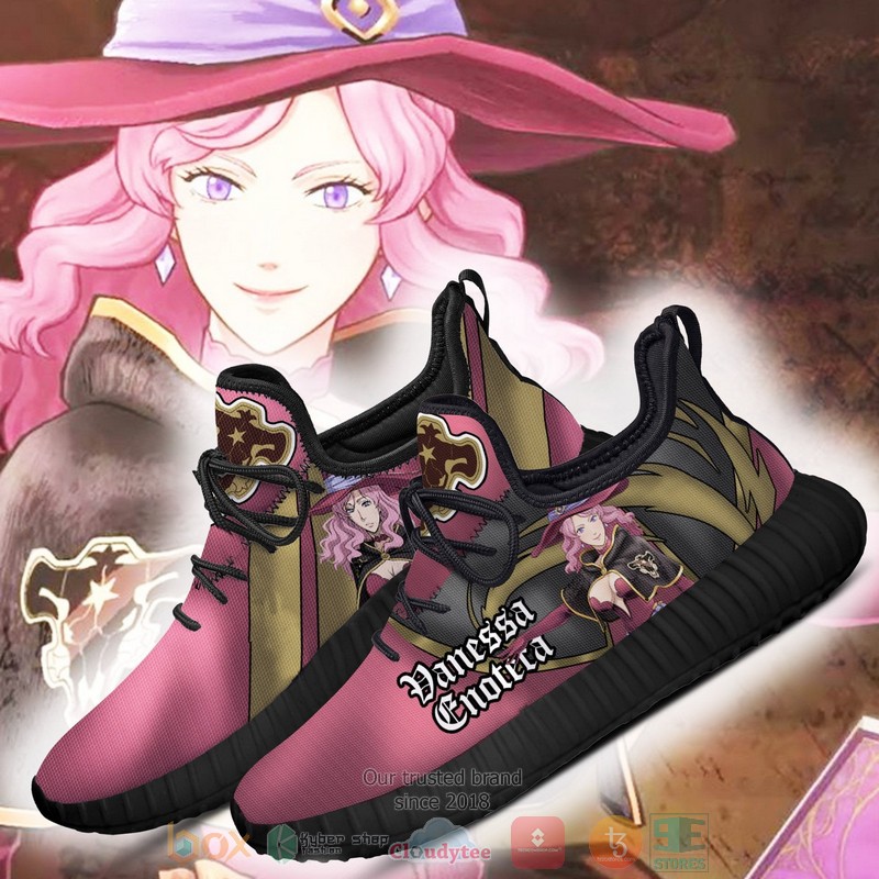 BEST Black Clover Vanessa Black Bull Knight Reze Shoes Sneaker 3 Black Clover Vanessa Black Bull Knight Anime Reze Shoes 1 2