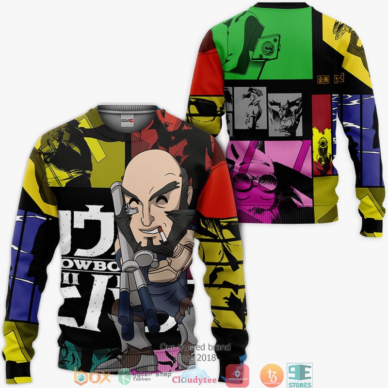 Black Jet Cowboy Bebop Anime Merch 3d Hoodie, Bomber jacket 2 Black Jet Cowboy Bebop Anime Merch 3d Hoodie Bomber jacket 1