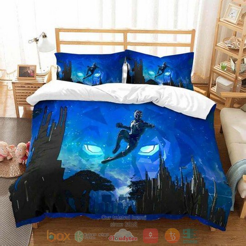 Black Panther ET blue Bedding Set