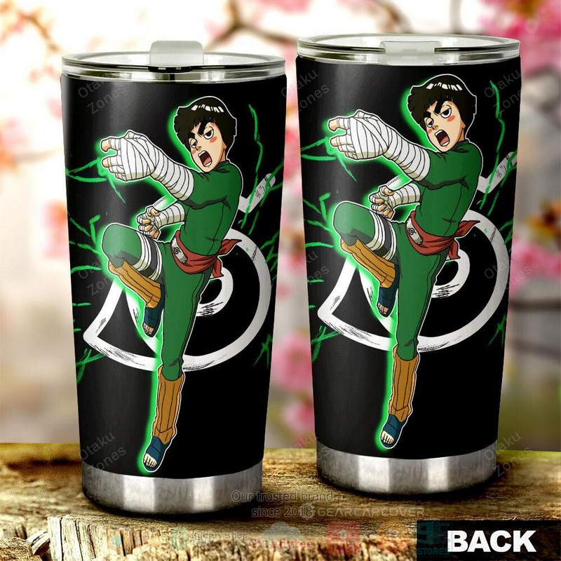 BEST Black Rock Lee Naruto Anime 3D Steel Tumbler 3 Black Rock Lee Naruto Anime Tumbler 1 2