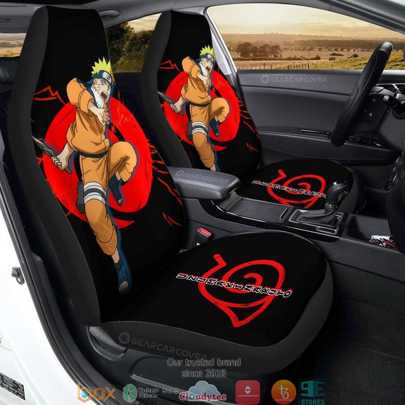 Black Young Uzumaki Naruto Naruto Anime Car Seat Cover