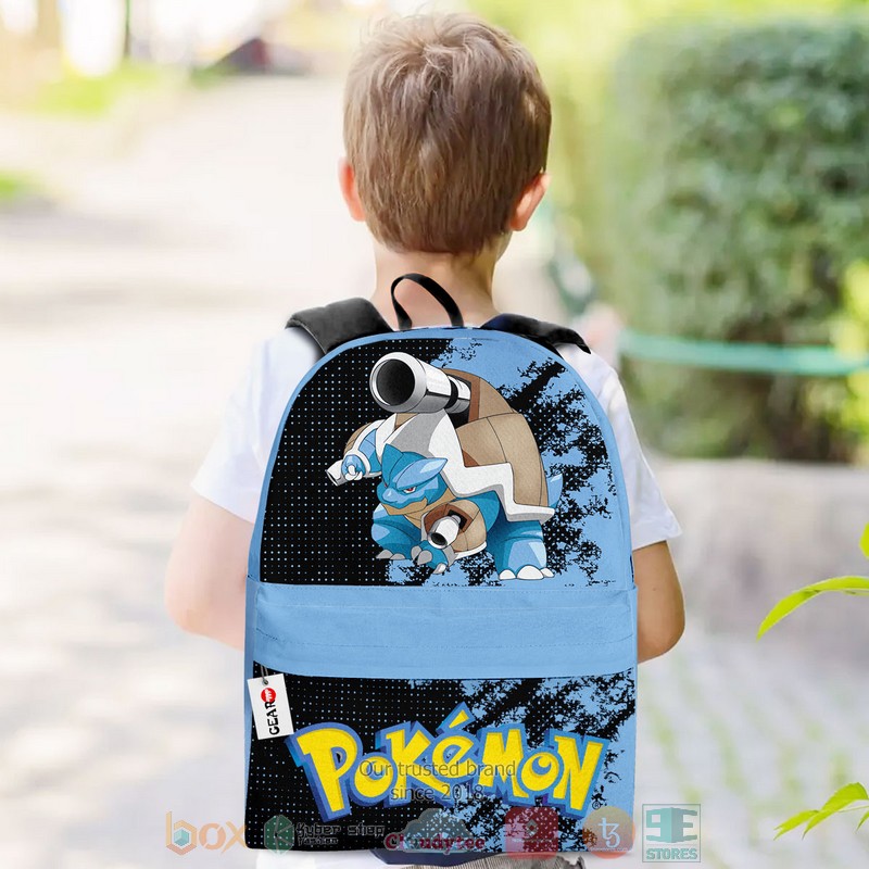 NEW Blastoise Anime Pokemon 3D Full Printed Leisure Backpack 3 Blastoise Anime Pokemon Backpack 1 2