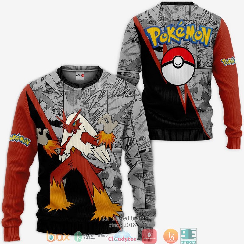 Blaziken Anime Pokemon Merch Mix Manga 3d Hoodie, Bomber jacket 2 Blaziken Anime Pokemon Merch Mix Manga 3d Hoodie Bomber jacket 1