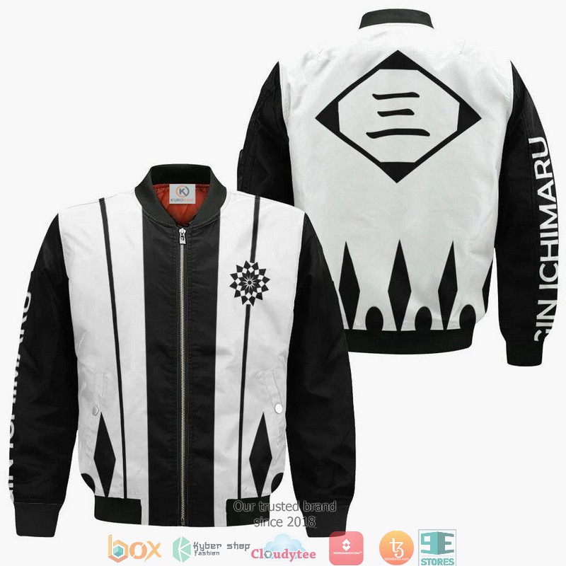 Bleach Gin Ichimaru Third Division Anime 3D Bomber jacket