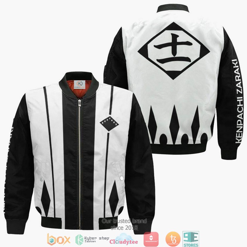 Bleach Kenpachi Zaraki Eleventh Division Anime 3D Bomber jacket