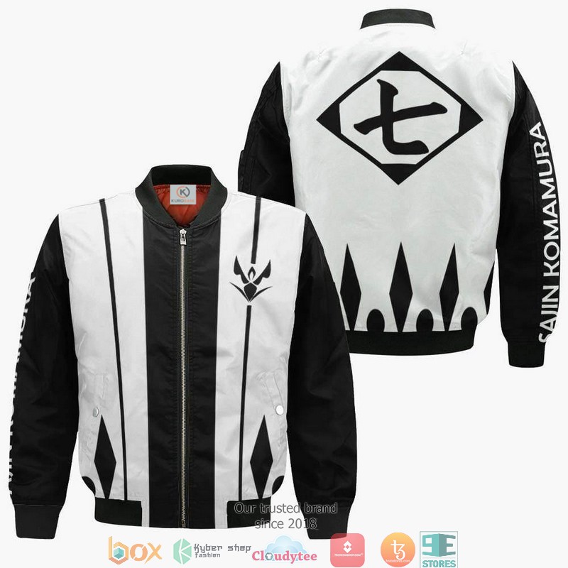 Bleach Sajin Komamura Seventh Division Anime 3D Bomber jacket