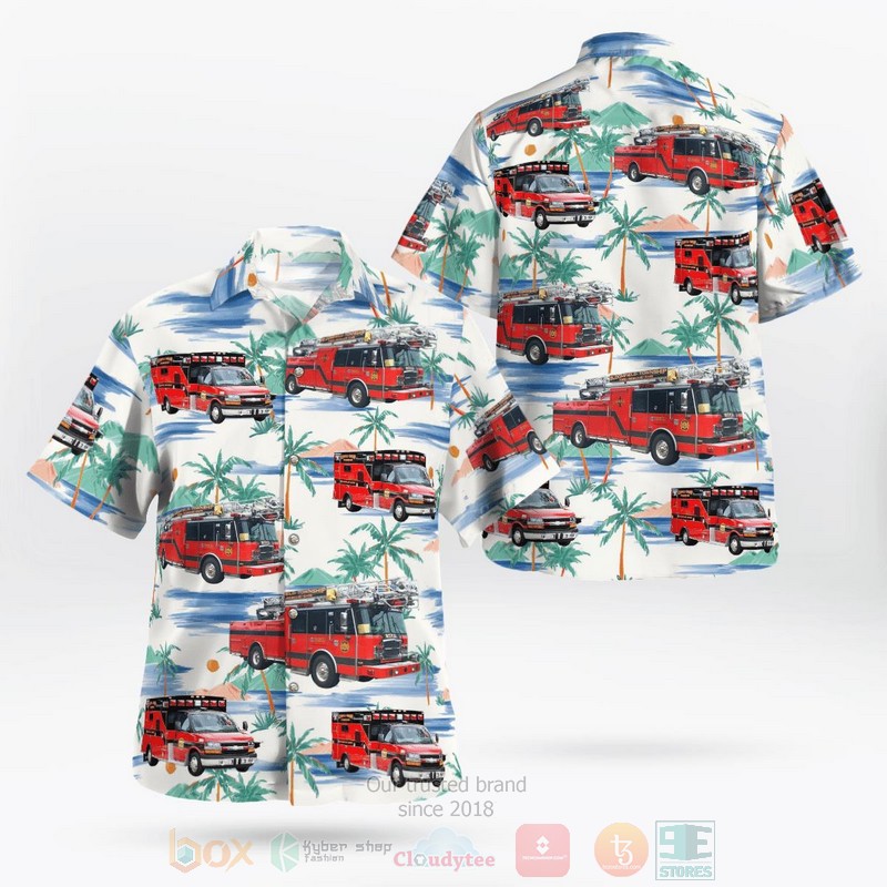 BEST Bloomfield Township Fire Department 3D Aloha Shirt word2