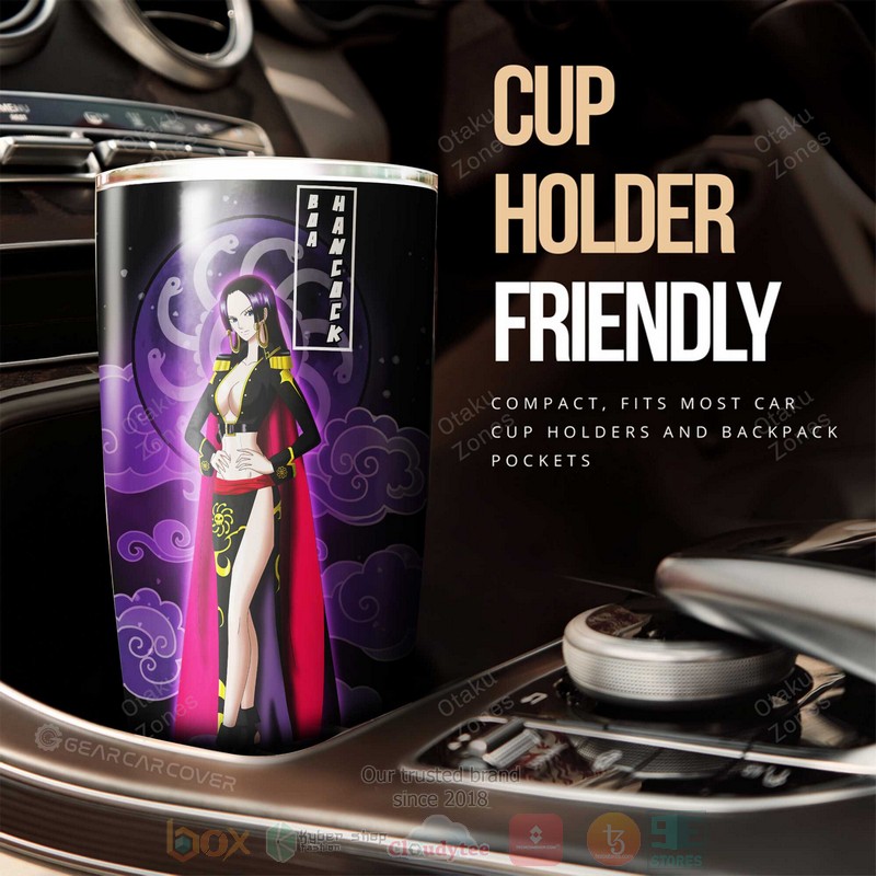 Boa Hancock One Piece Purple Black Anime Tumbler 1