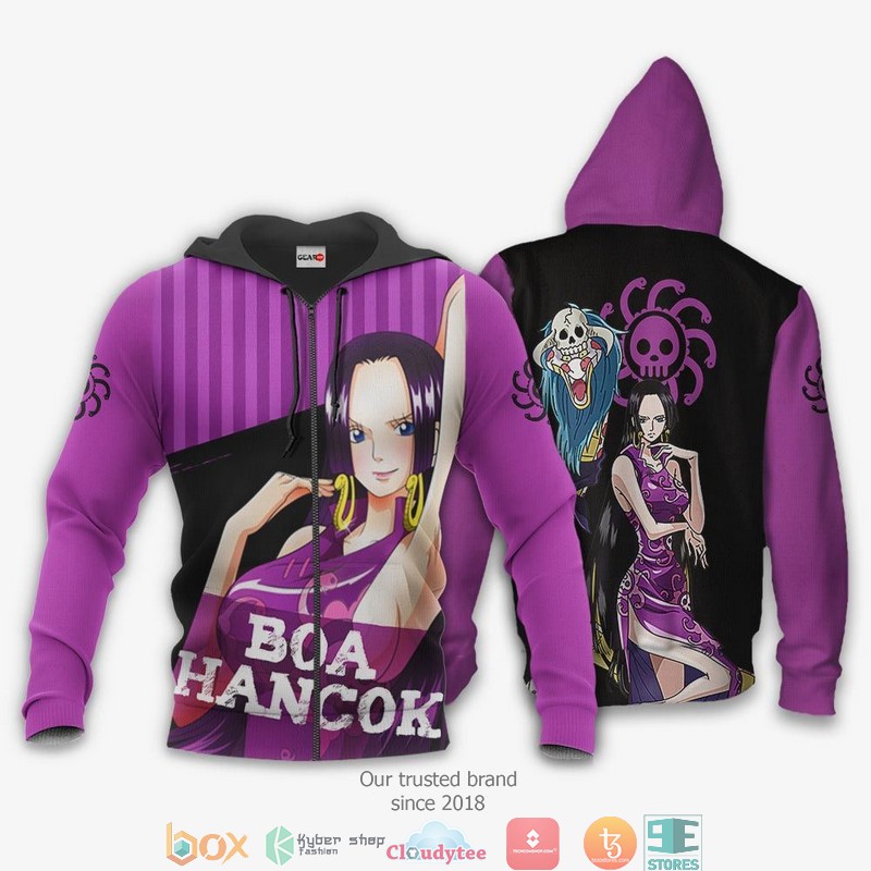 Boa Hancok One Piece Anime 3d Hoodie Bomber jacket