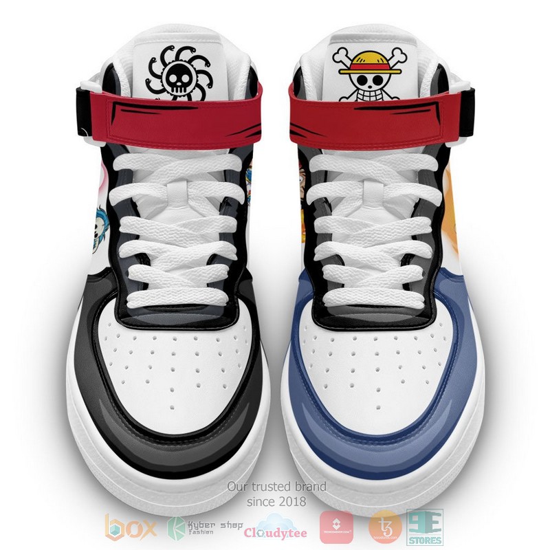 Boa and Luffy One Piece Anime High Air Force Shoes 1