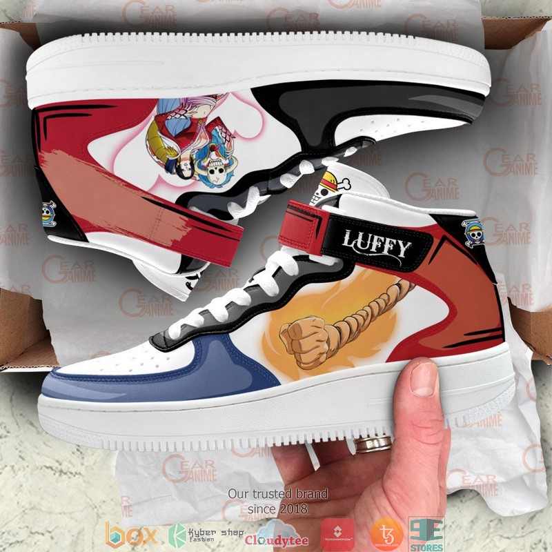 Boa and Luffy One Piece Anime for Otaku High Air Force Shoes 1 2 3