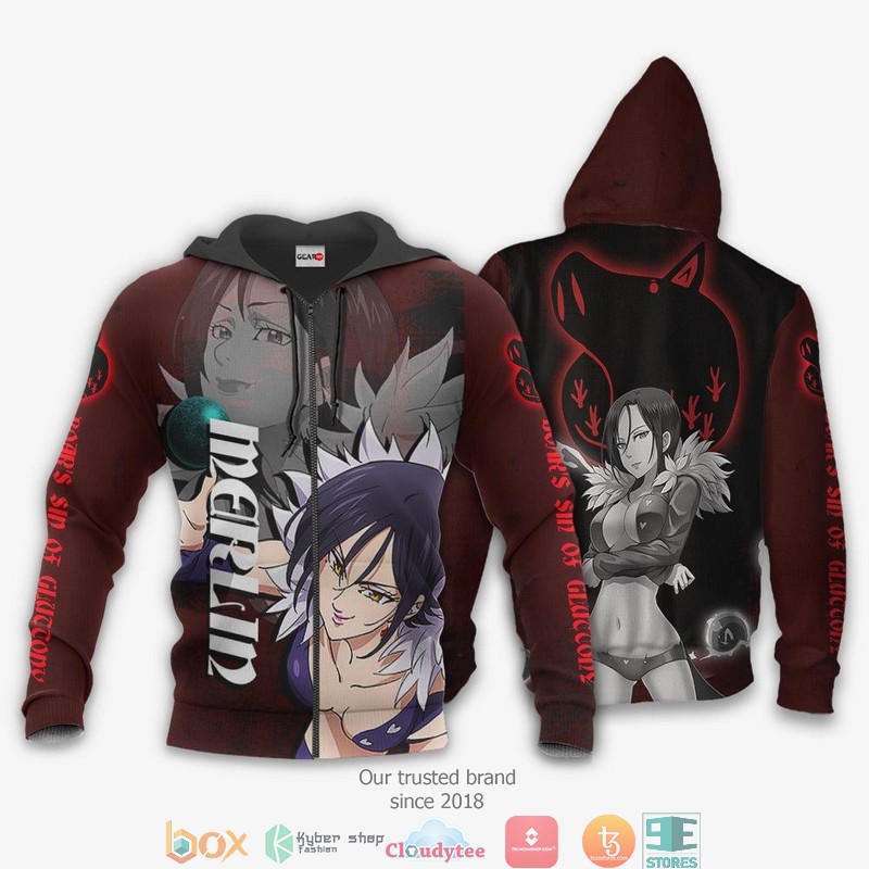 Boars Sin of Gluttony Merlin Seven Deadly Sins Anime 3d Hoodie Bomber jacket