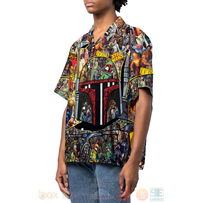 BEST Boba Fett Star Wars Movies 3D Aloha Shirt 2 Boba Fett Star Wars Hawaiian Shirt 1