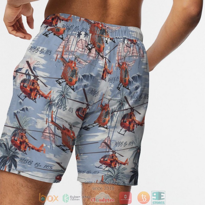 Bolkow Bo 105 Germany Hawaiian Hawaiian Shirt Short 1 2 3 4 5