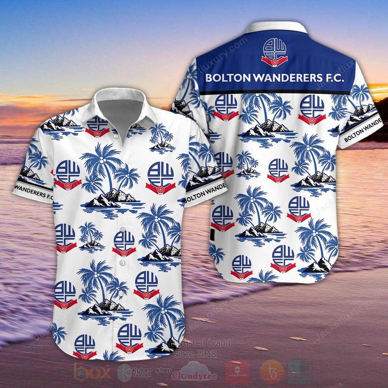BEST Bolton Wanderers Aloha Shirt, Short-Pants word3