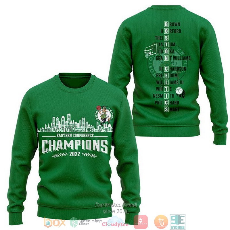 NEW Boston Celtics Players name Eastern Conference Champions 2022 3D hoodie, shirt 2 NEW Boston Celtics Players name Eastern Conference Champions 2022 3D hoodie, shirt word1