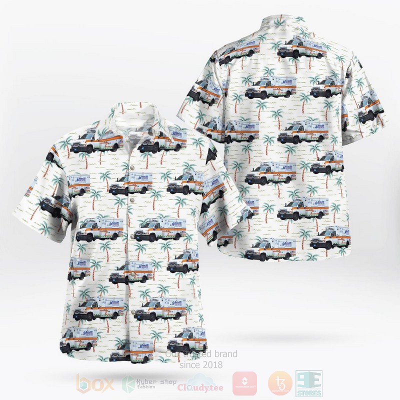 BEST Boston EMS Emergency Medical Services, Boston, MA 3D Aloha Shirt word1