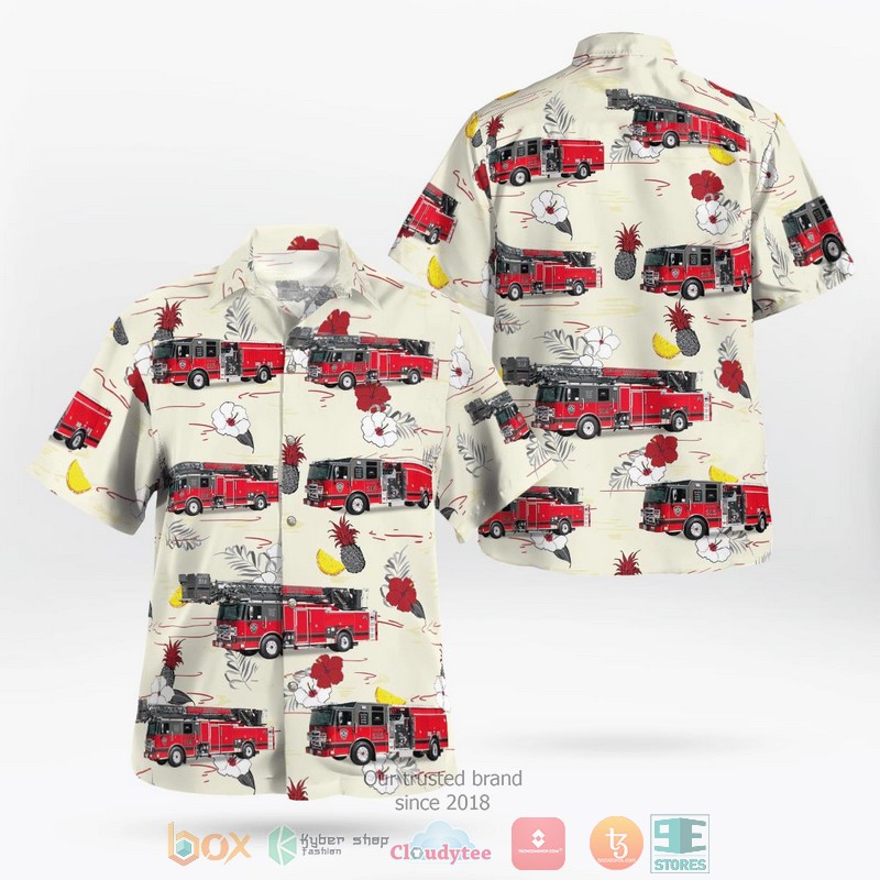 Bradenton Florida Cedar Hammock Fire Control District Hawaiian Shirt word2