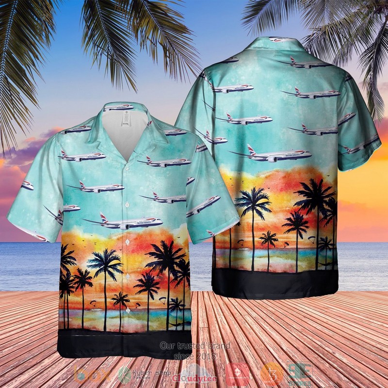 NEW British Airways Plane Hawaii Shirt 1 British Airways Plane Hawaiian Shirt