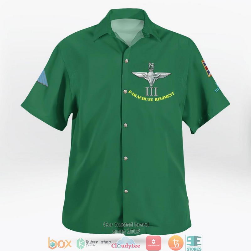 British Army 3 PARA 3rd Battalion Parachute Regiment Hawaiian Shirt 3 British Army 3 PARA 3rd Battalion Parachute Regiment Hawaiian Shirt word2