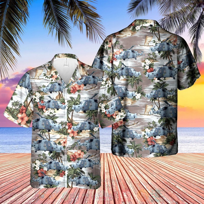 British Army AgustaWestland AW159 Wildcat Hawaiian Shirt