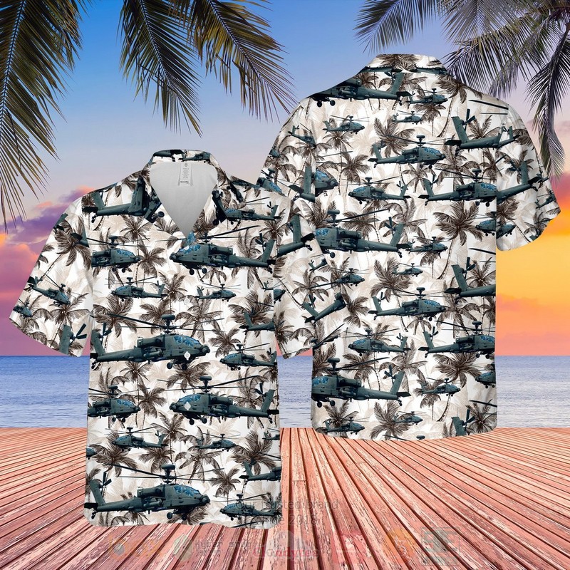 British Army AgustaWestland Apache AH1 Hawaiian Shirt
