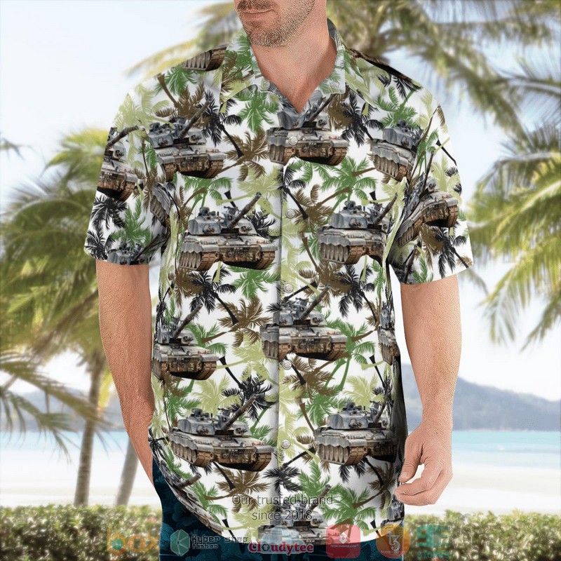 NEW British Army Challenger 2 Main Battle Tank Hawaii Shirt 3 NEW British Army Challenger 2 Main Battle Tank Hawaii Shirt word3