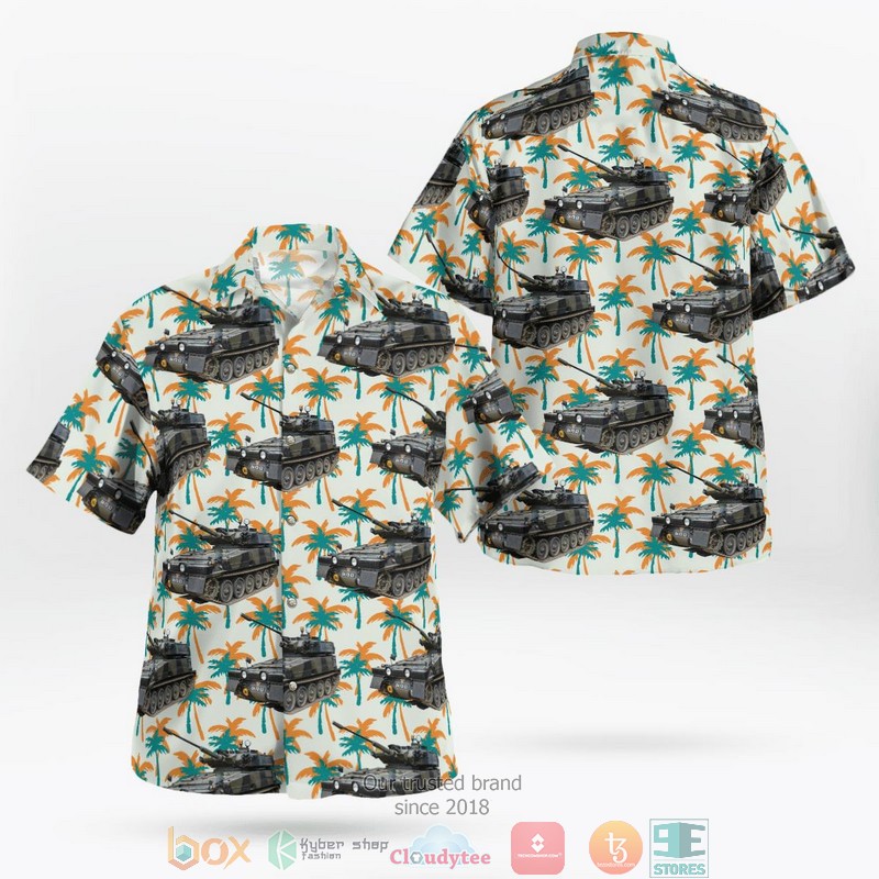 NEW British Army Combat Vehicle Reconnaissance Tracked - FV107 Scimitar Hawaii Shirt word2