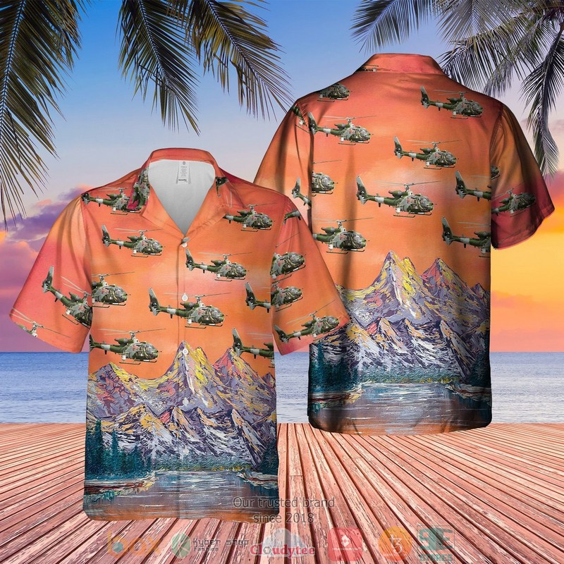 NEW British Army Gazelle AH1 Hawaii Shirt 3 British Army Gazelle AH1 Hawaiian Shirt