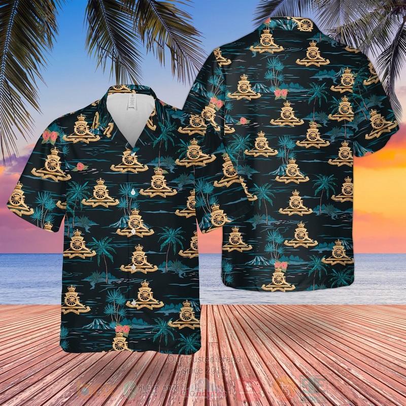 British Army Royal Artillery Hawaiian Shirt