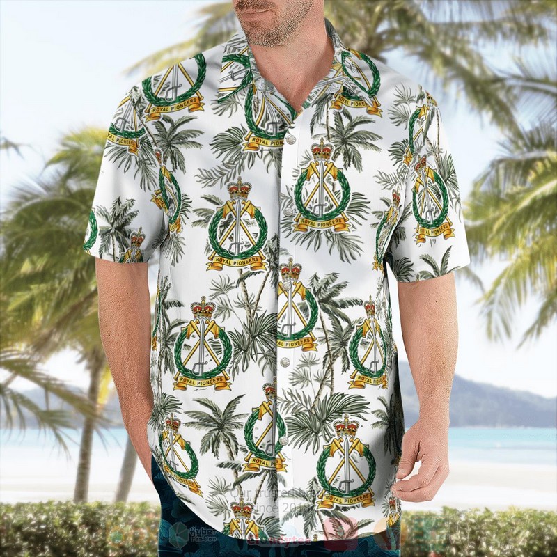 BEST British Army, Royal Pioneer Corps 3D Aloha Shirt 4 BEST British Army, Royal Pioneer Corps 3D Aloha Shirt word1
