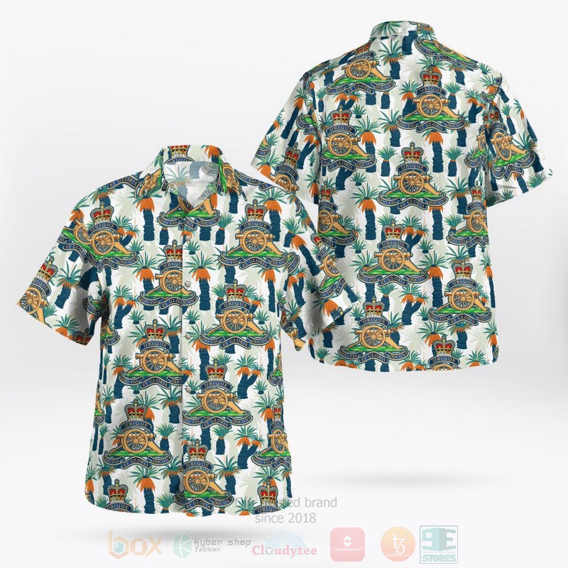 BEST British Army, Royal Regiment of Artillery RA 3D Aloha Shirt word1