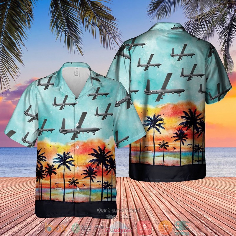British Army Thales Watchkeeper WK450 Hawaiian Shirt