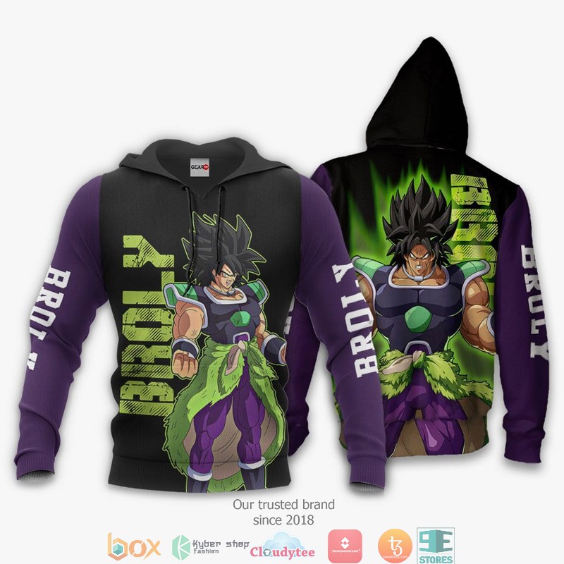 Broly Dragon Ball Anime 3d Hoodie, Bomber jacket 3 Broly Dragon Ball Anime 3d Hoodie Bomber jacket 1 2
