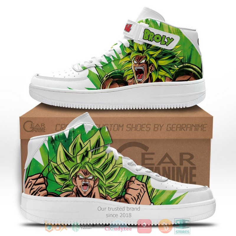Broly Dragon Ball Anime High Air Force Shoes