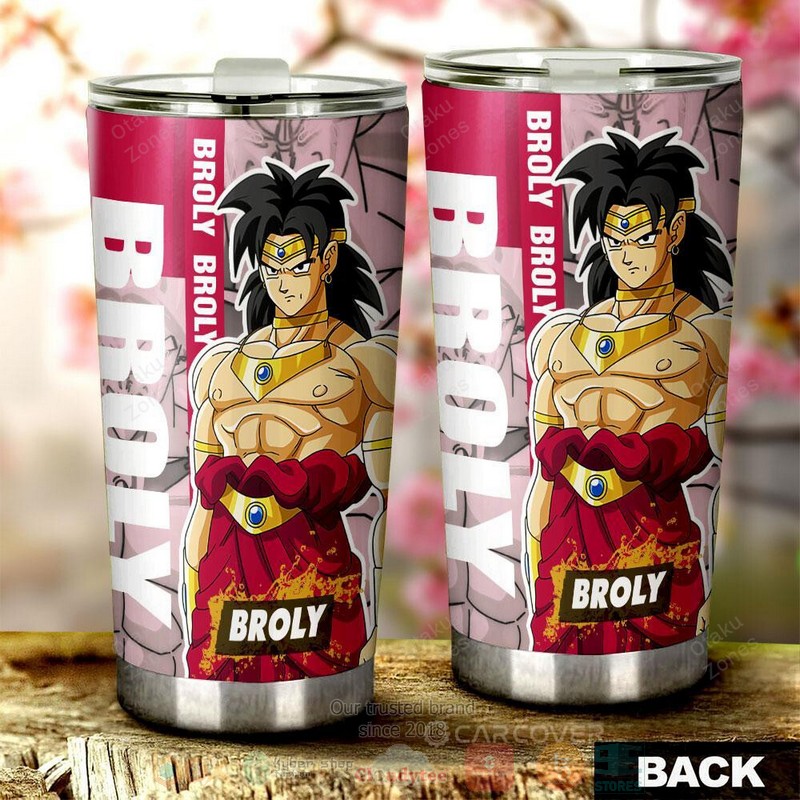 BEST Broly Dragon Ball Pink Anime 3D Steel Tumbler 3 Broly Dragon Ball Pink Anime Tumbler 1 2