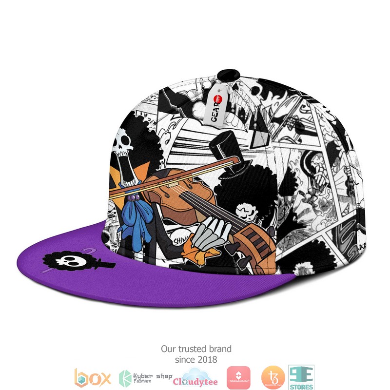 Brook One Piece Anime Mix Manga Snapback hat 3 Brook One Piece Anime Mix Manga Snapback hat 1 2