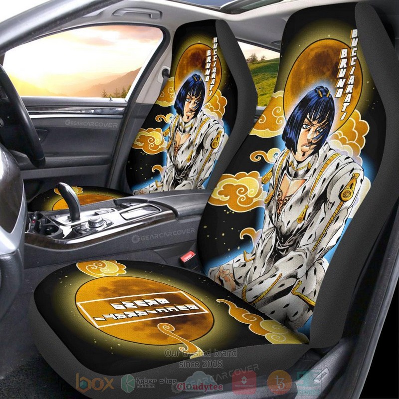 Bruno Bucciarati JoJos Bizarre Adventure Bizarre Adventure Anime Car Seat Cover 1