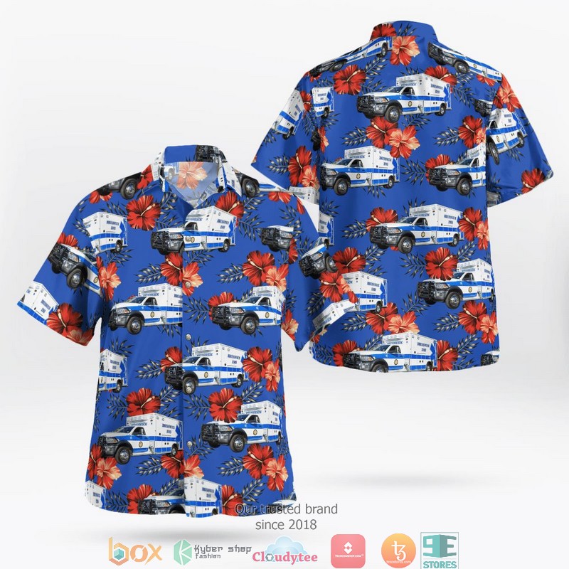Brunswick Emergency Medical Services Brunswick County Virginia Hawaiian Shirt word1